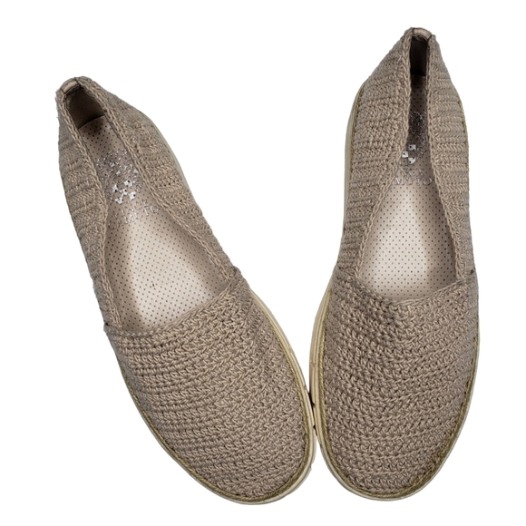 Vince Camuto | Relinsta Beige Woven Fabric Bohemian Platform Sneakers Women's 7 - Picture 3 of 12